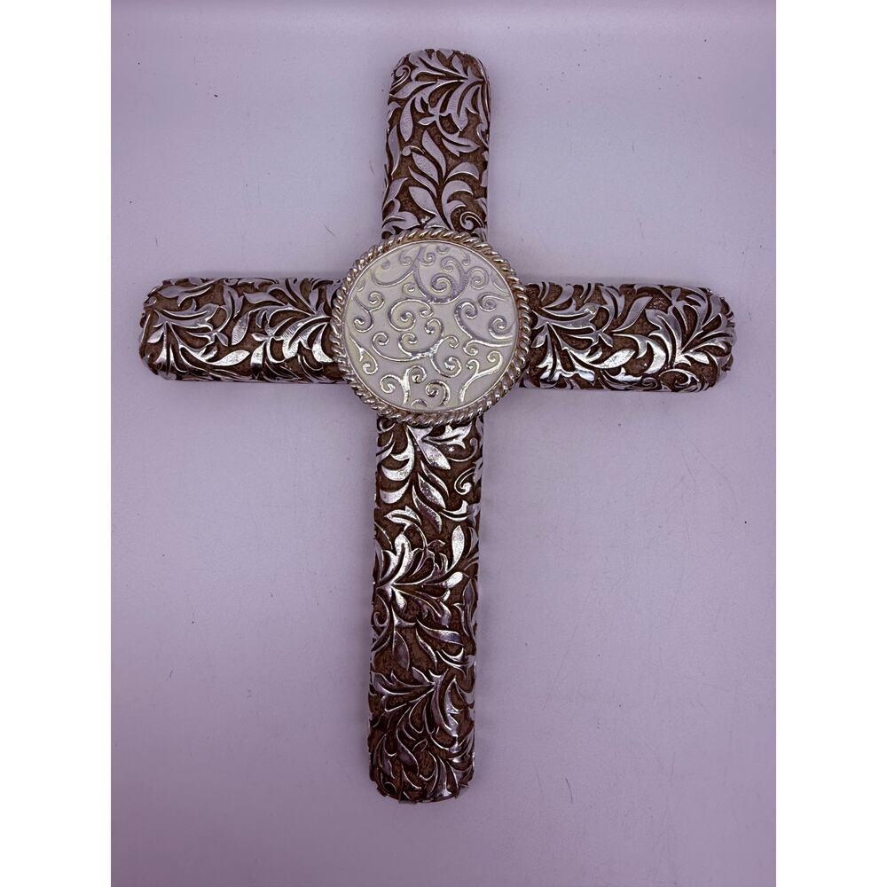 Oaxacan Ceramic Wall Cross - Barro Negro/Black Clay